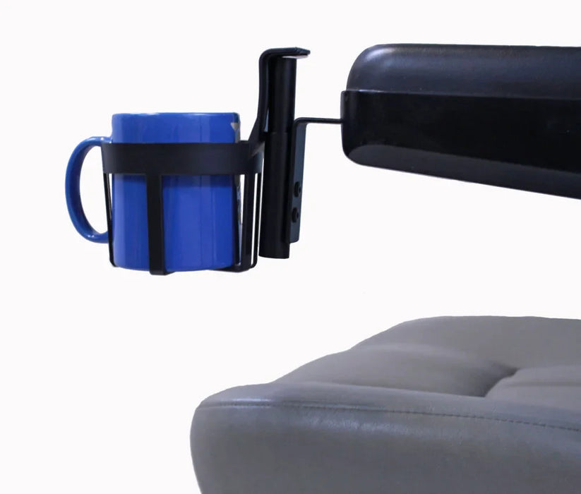 Plastic Cup Holder- fits most Scooters/Powerchairs w/padded armrests